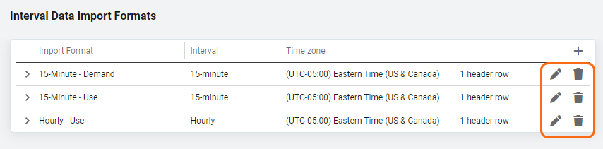 manage data import formats