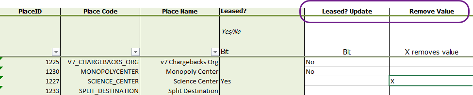 example spreadsheet